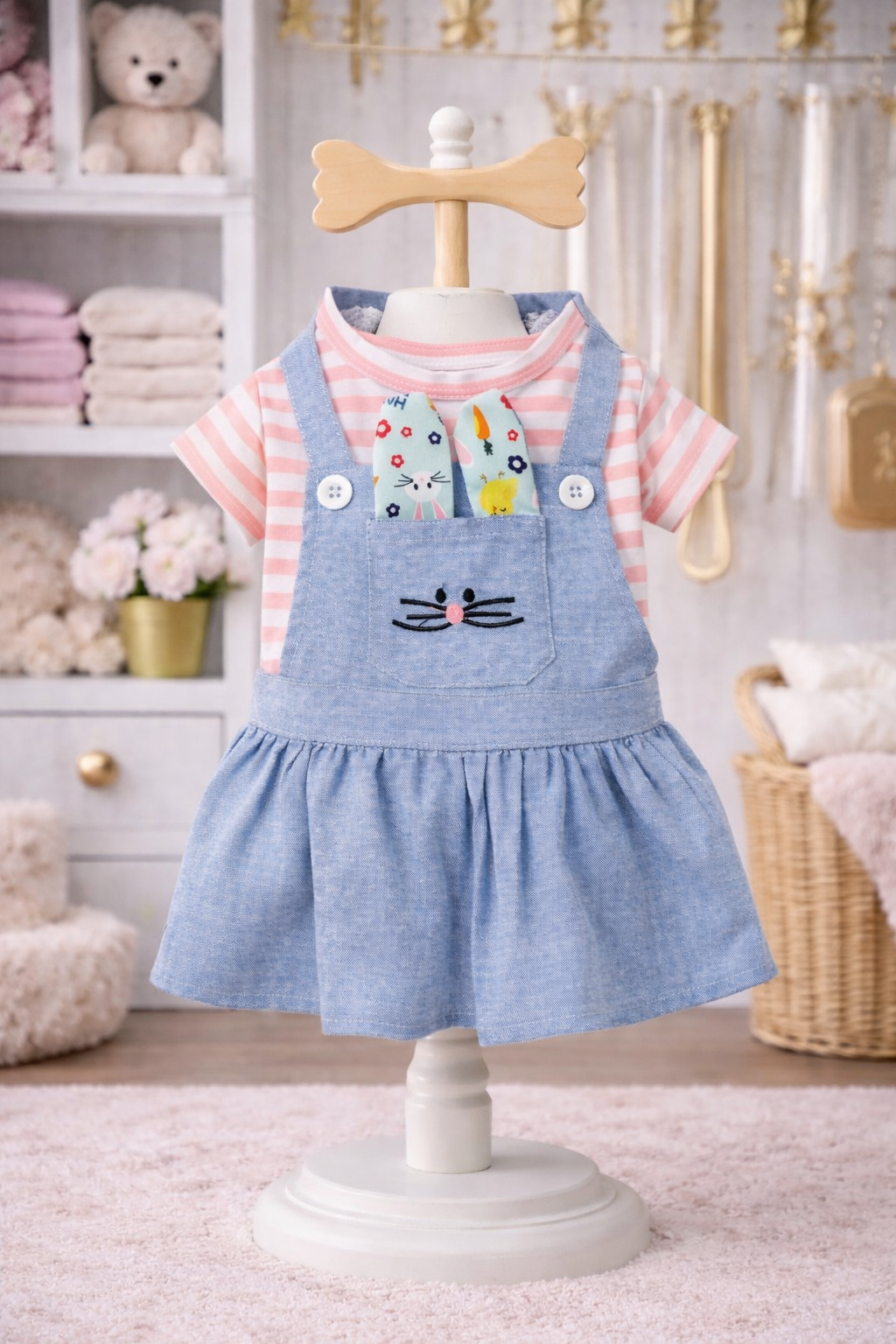 Easter Bunny Pocket Dog Dress