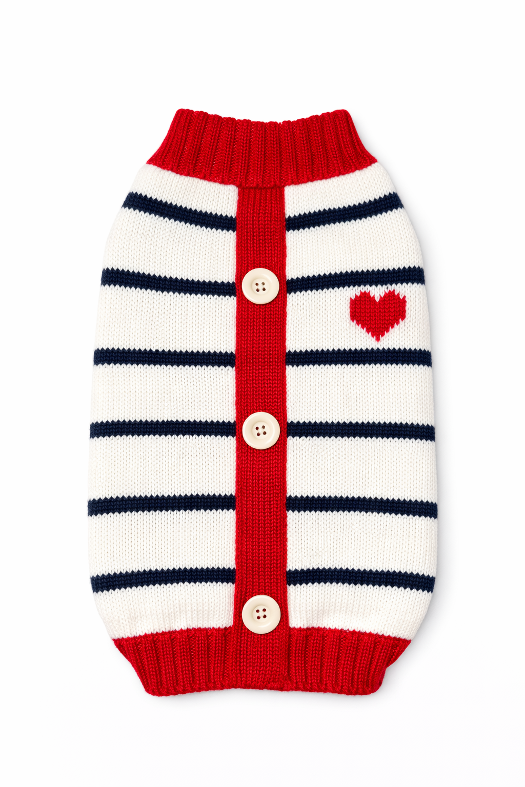 Sweetheart Stripe Pet Sweater