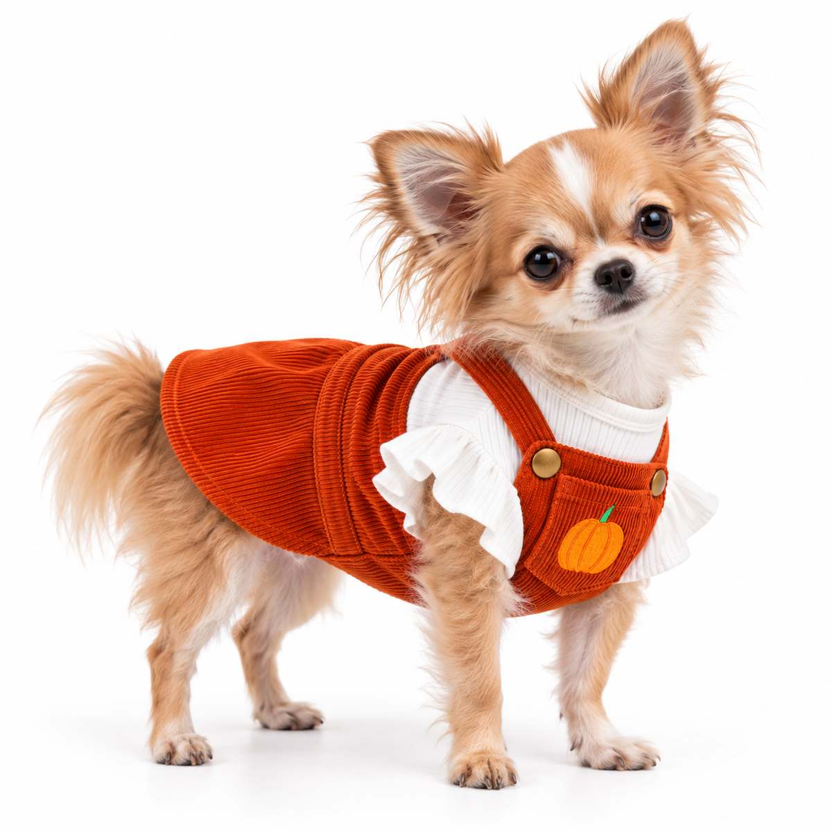 Pumpkin Patch Pet Overall Dress 🎃