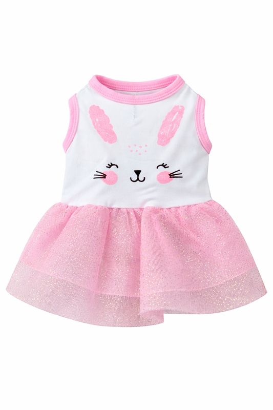 Sparkly Bunny Tutu Dog Dress