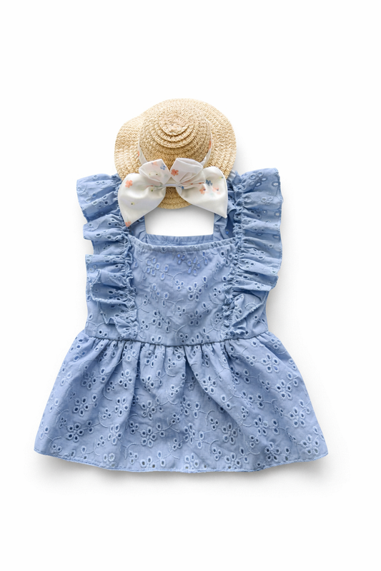 Bluebell Eyelet Dress