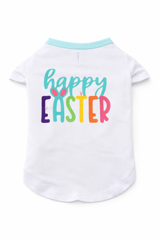 Colorful Happy Easter Dog Teen