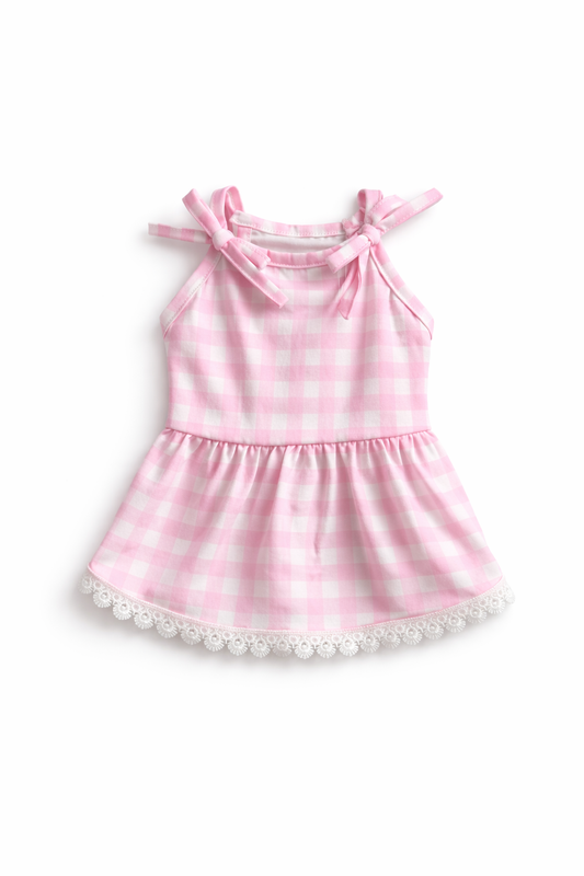 Blush Picnic Tie Dress