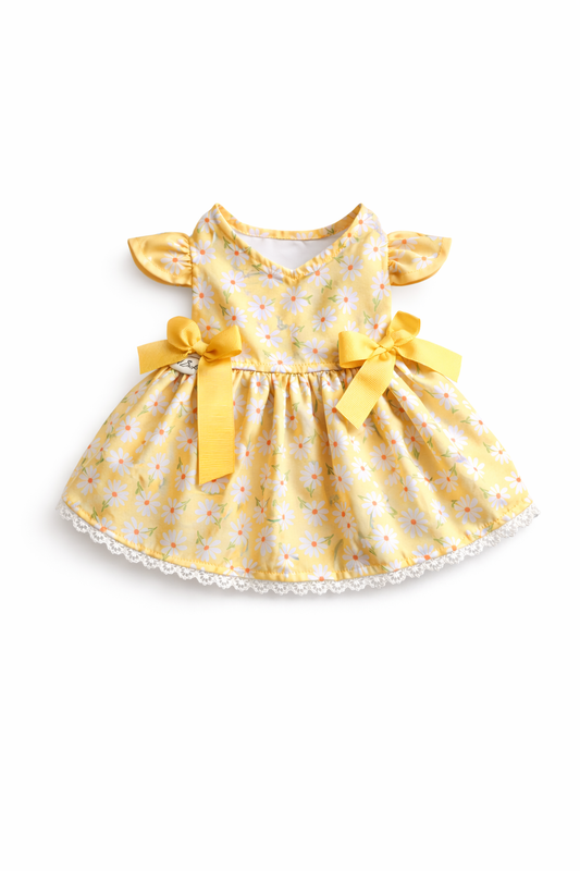 Sunflower Daisy Bow Dress
