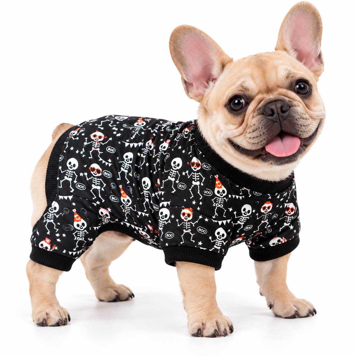 Dancing Skeleton Pet Jumpsuit 💀🖤