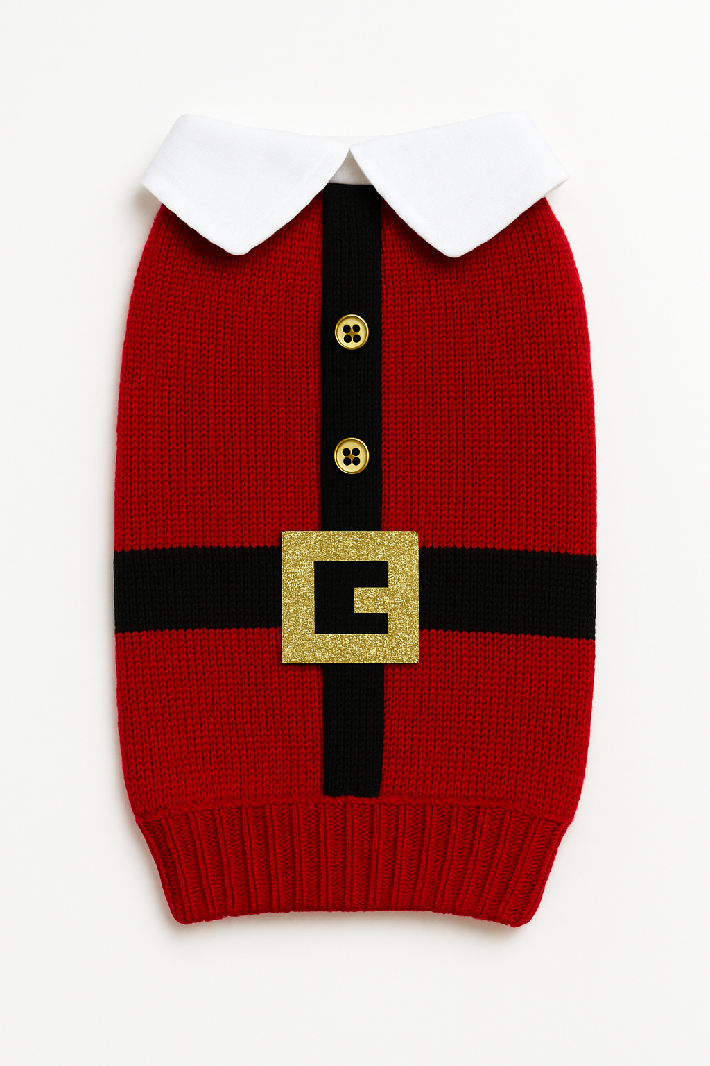 Festive Santa Dog Sweater