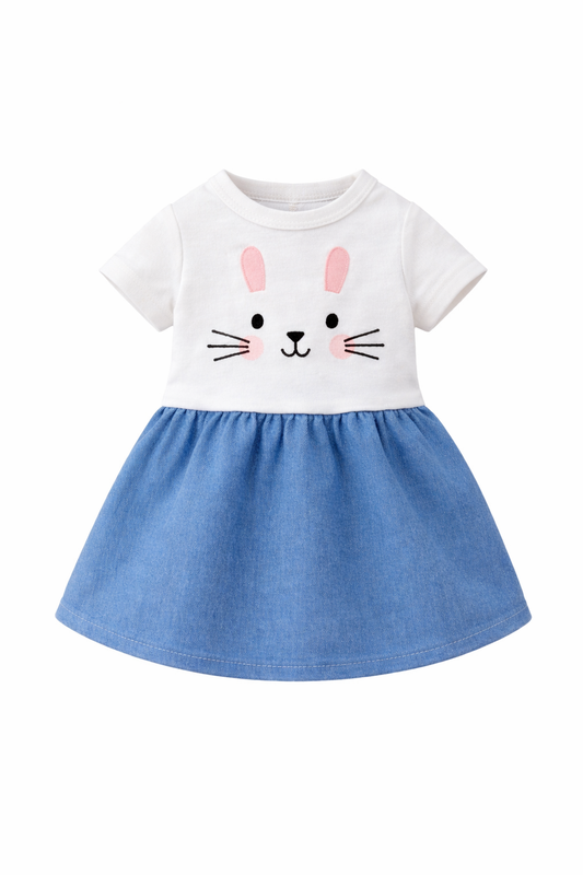 Cute Bunny Face Dog Dress
