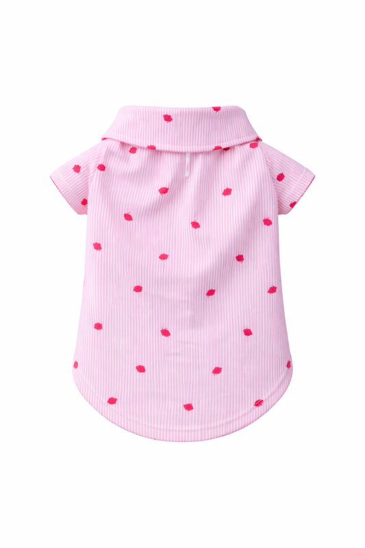 Pink Bunny Stripe Dog Shirt